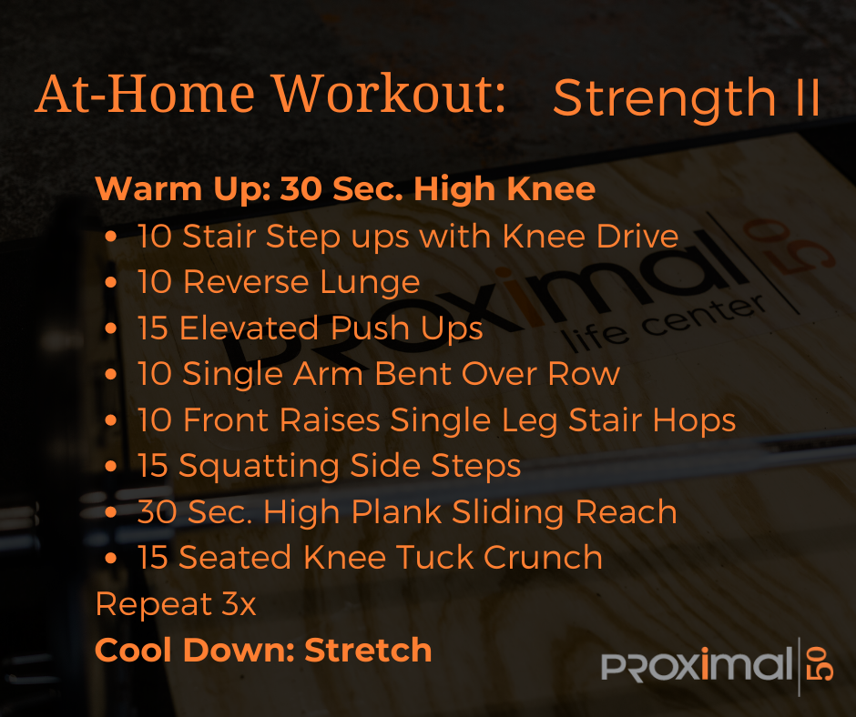 At home Strength Workouts Descriptions Proximal50