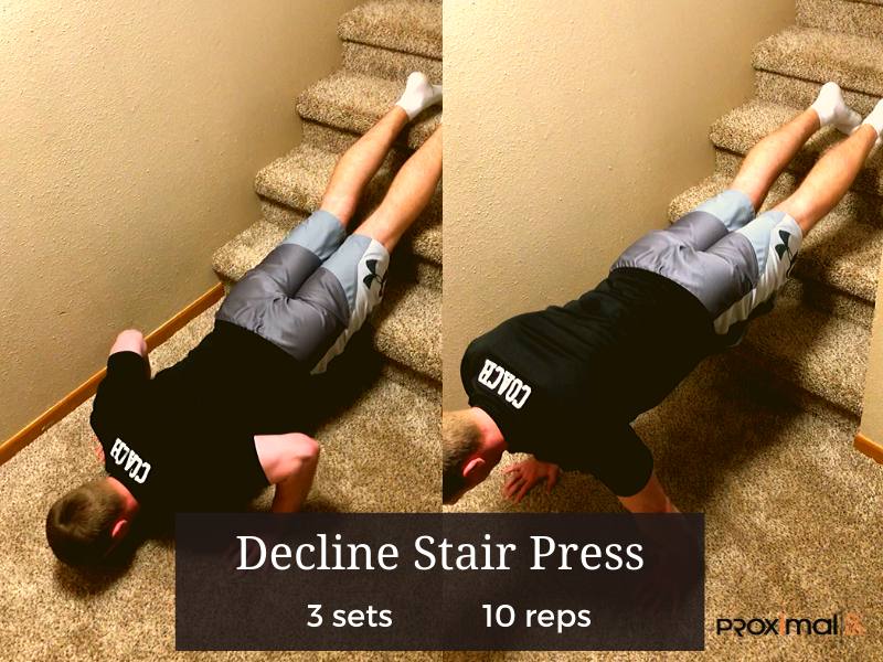 Stair crawl top exercise